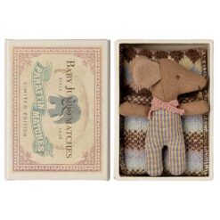 Maileg Sleepy - wakey mouse in matchbox