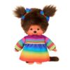 Monchhichi in regenboogjurk