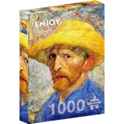 Puzzel 1000 stukjes Vincent van Gogh zelfportret met strohoed
