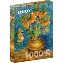 Puzzel vincent van Gogh bloemen in een koperen vaas 1000pcs
