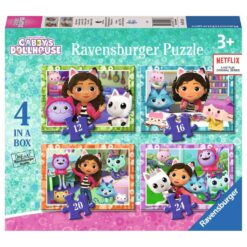 Ravensburger 4 in a box puzzel Gabby's Dollhouse 12 16 20 24pcs