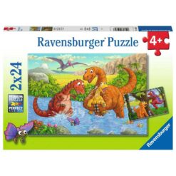 Ravensburger puzzel Vrolijke dino's 2x24pcs