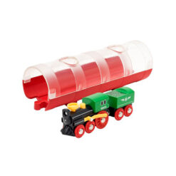 Stoomtrein en tunnel