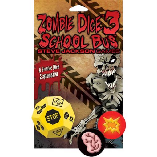 Zombie Dice 3: School Bus | Espansione In Inglese Per Il Gioco Zombie Dice | Dado Aggiuntivo Con Scherzi E Fucili | Età 10+ - 3