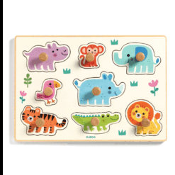 Djeco knoppuzzel wilde dieren