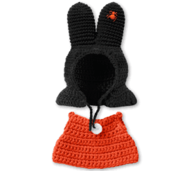 Halloween outfit voor gehaakt nijntje
