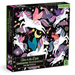 Mudpuppy puzzel unicorns glow in the dark 300pcs
