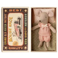 Maileg Little sister mouse in matchbox