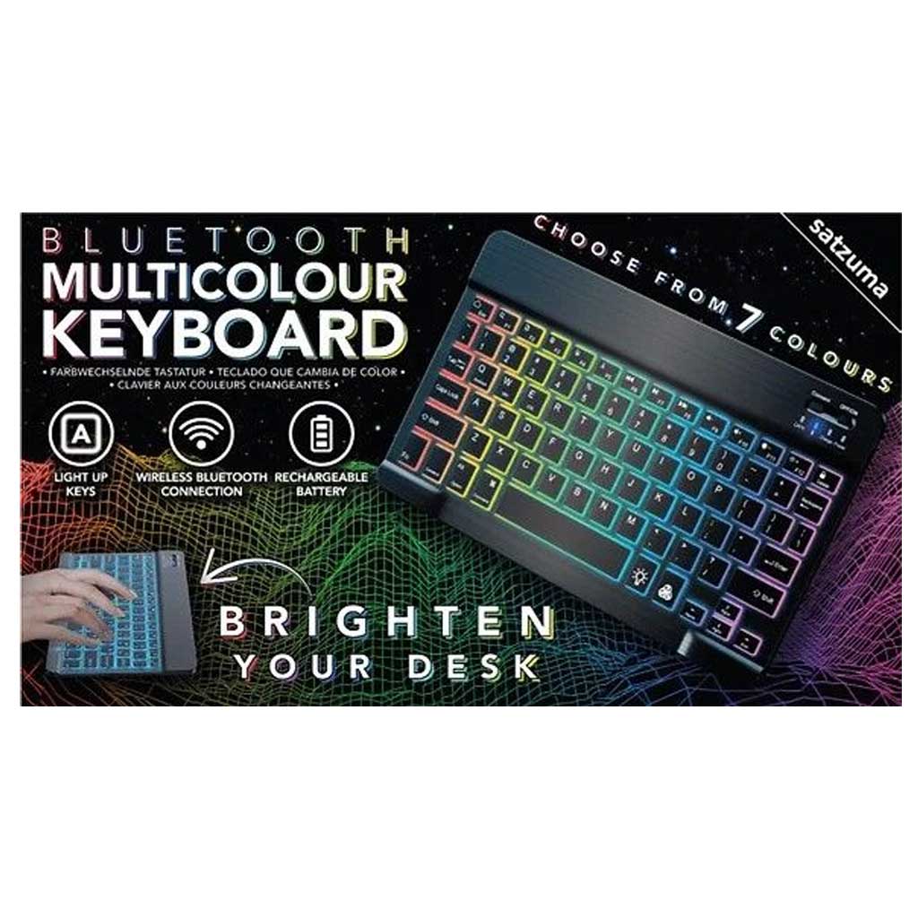 Satzuma Bluetooth Multicolor keyboard