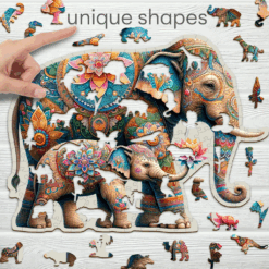 Wooden city puzzel olifanten 250 pcs