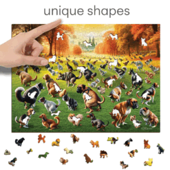 Wooden city puzzel Puppies Poopies 1010 pcs