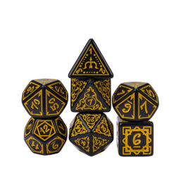 Druids Grove dobbelstenen zwart