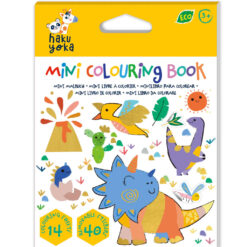 Haku Yoka mini colouring book dino