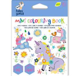 Haku Yoka mini colouring book eenhoorn