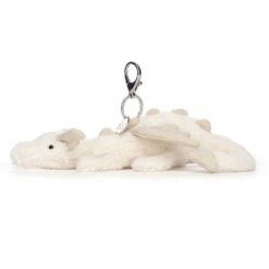 Jellycat Snow Dragon Bag Charm
