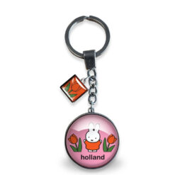 Nijntje sleutelhanger glas Holland