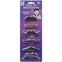 Stick on moustaches