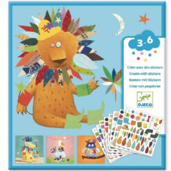 Creëren met stickers dieren