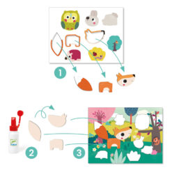 Djeco Collages maken voor de kleinste