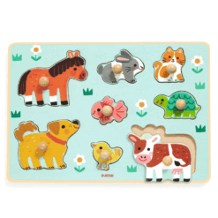 Djeco knopjespuzzel schattige diertjes