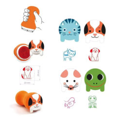 Djeco stempels in de tuin