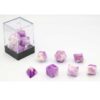 Dobbelsteen set 7 brick paars