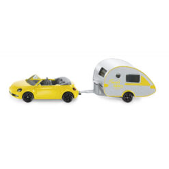 VW new beetle met caravan