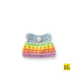Jurk voor gehaakte Nijntje rainbow pastel
