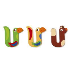 Scratch letter U geel