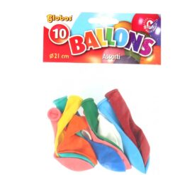 10 ballonnen assorti 21 cm ø