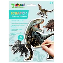 Avenir Scratch dinosaurus stickers