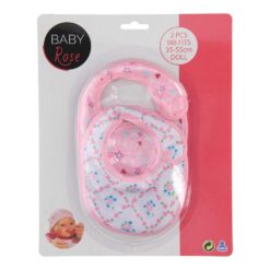 Baby rose slabbetjes