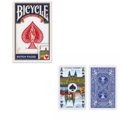 Bicycle Dutch faces blauw