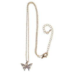 butterfly gem necklage