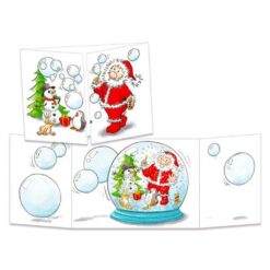 Cache cache kerstkaart bellen blazen