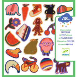 Djeco 60 vilten stickers De grappige!