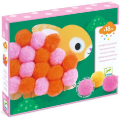 Djeco Pompon Collage Animals and Pompon Circles