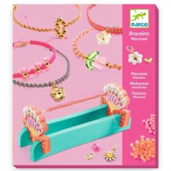 Djeco Roze macramé armbanden