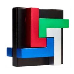 E3D Quad L metal puzzle in a can