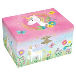 Giggle & Honey muzikale sieradendoos Floral Unicorn – Bloemenwals