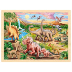 Goki houten puzzel dinosauruspad 96 stukjes