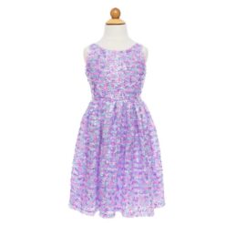 Great Pretenders jurk met paarse en roze pailetten