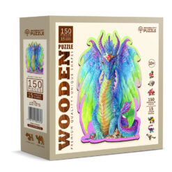 Houten puzzel draak 150 stukjes