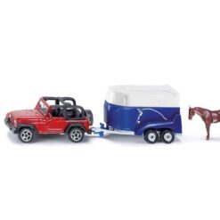 Jeep met paardentrailer