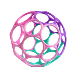 Oball rattle pink purple grean
