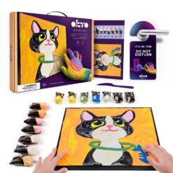 Okto Sensory Art Kleuren Op Nummers Dieren Kat