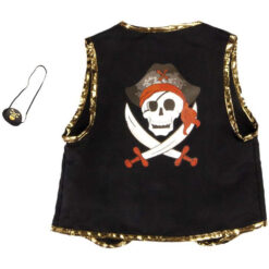 Piraten vest met ooglapje 5-6 jaar