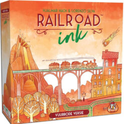 Railroad ink vuurrode versie