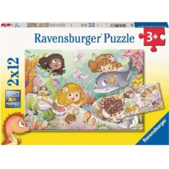 Ravensburger puzzel Kleine feeën en zeemeerminnen 2x12pcs