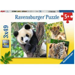 Ravensburger Puzzel panda tijger en leeuw